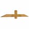 Ekena Millwork Eugene Rough Sawn Timber Gable Bracket, Western Red Cedar, 60"W x 10"H x 2"D x 4"F, 4/12 Pitch GBW060X10X0204EUG00RWR - alternate 3